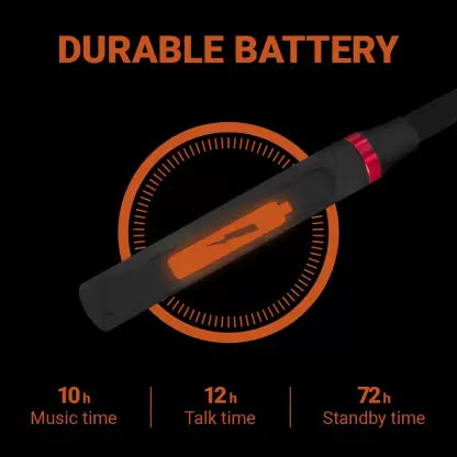 qor9 SONIC Bluetooth Headset (Black And Orange, In the Ear) qor9 SONIC Bluetooth Headset (Black And Orange, In the Ear)